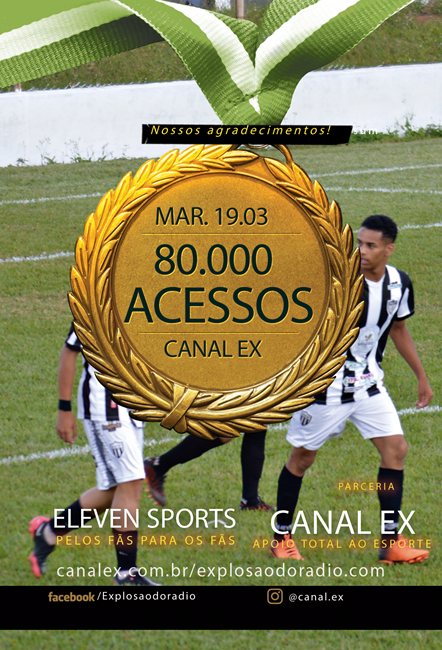 Canal EX comemora o atingimento de 80 mil acessos em suas transmissões.